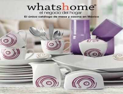 Whats Home venta por catalogo de productos para hogar, mesa y cocina. Venta de articulos para cocina, mesa y hogar en Mexico.